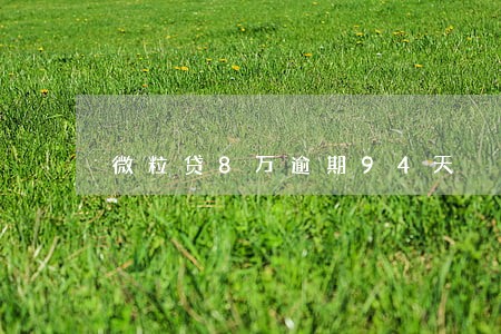 微粒贷8万逾期94天 微粒贷8万逾期94天