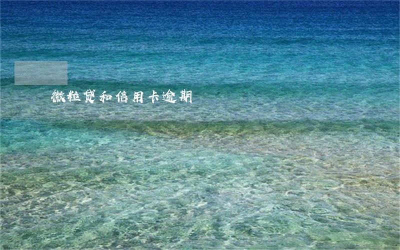 微粒贷和信用卡逾期