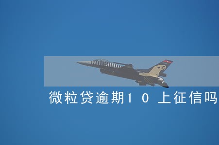 微粒贷逾期10上征信吗