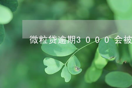 微粒贷逾期3000会被限制吗 微粒贷逾期3000会被限制吗