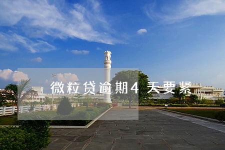 微粒贷逾期4天要紧