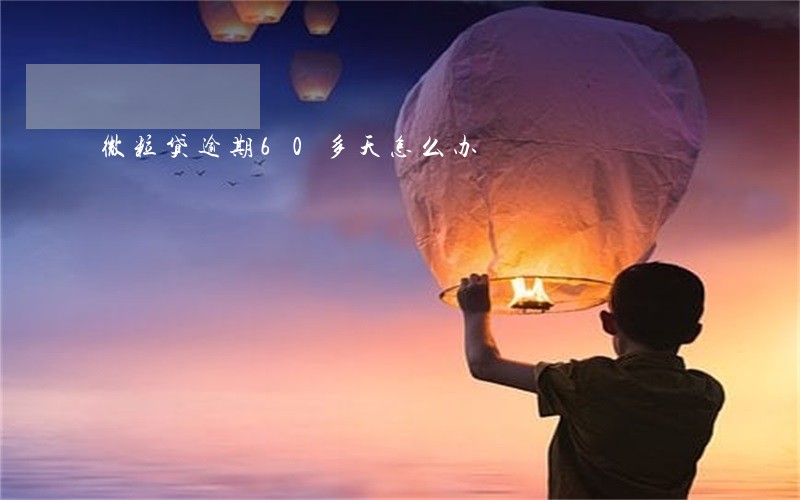 微粒贷逾期60多天怎么办 微粒贷逾期60多天怎么办