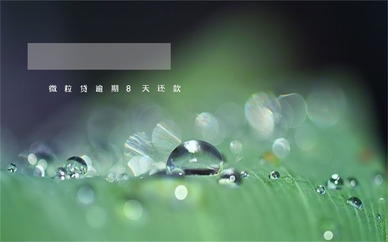微粒贷逾期8天还款 微粒贷逾期8天还款
