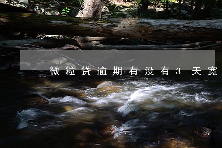 微粒贷逾期有没有3天宽限期 微粒贷逾期有没有3天宽限期