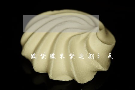 微贷微米贷逾期3天 微贷微米贷逾期3天