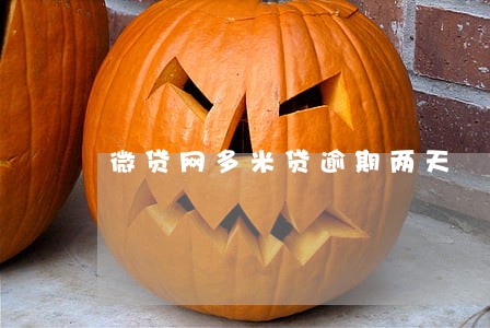 微贷网多米贷逾期两天 微贷网多米贷逾期两天