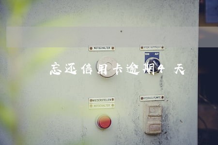 忘还信用卡逾期4天 忘还信用卡逾期4天