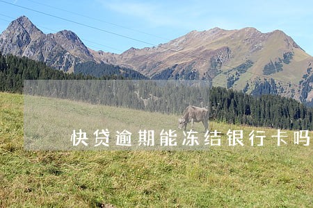 快贷逾期能冻结银行卡吗 快贷逾期能冻结银行卡吗