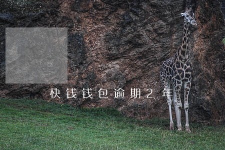 快钱钱包逾期2年 快钱钱包逾期2年