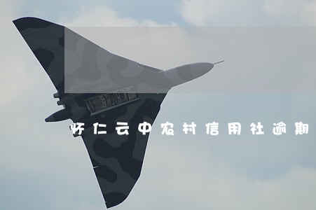 怀仁云中农村信用社逾期贷款