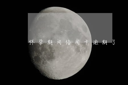 怀孕期间信用卡逾期了 怀孕期间信用卡逾期了