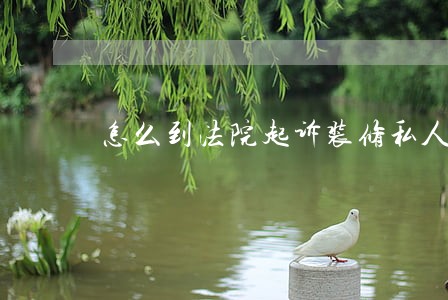 怎么到法院起诉装修私人老板 怎么到法院起诉装修私人老板