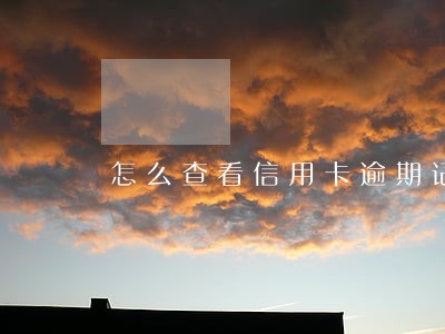 怎么查看信用卡逾期记录查询 怎么查看信用卡逾期记录查询