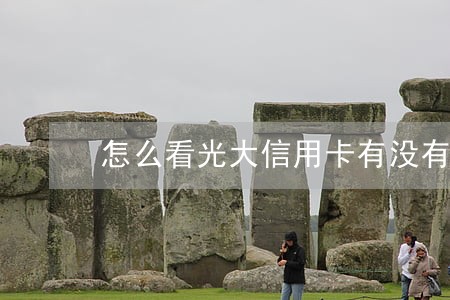 怎么看光大信用卡有没有逾期 怎么看光大信用卡有没有逾期