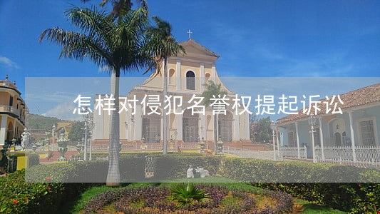 怎样对侵犯名誉权提起诉讼