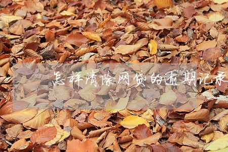 怎样清除网贷的逾期记录 怎样清除网贷的逾期记录