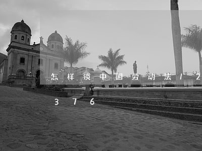 怎样谈中国劳动法/2023021399376 怎样谈中国劳动法/2023021399376