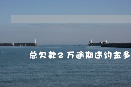 总欠款2万逾期违约金多少 总欠款2万逾期违约金多少