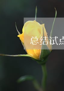 总结试点经验推进司法体制改革