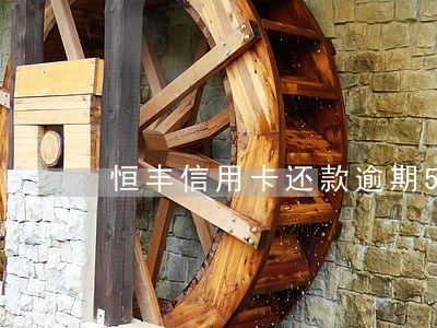 恒丰信用卡还款逾期5天 恒丰信用卡还款逾期5天