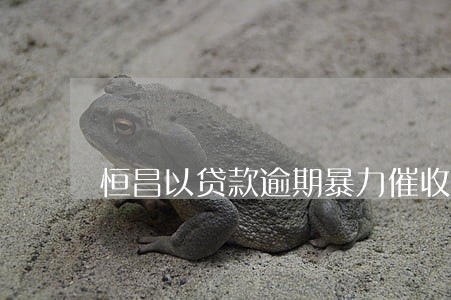 恒昌以贷款逾期暴力催收不还