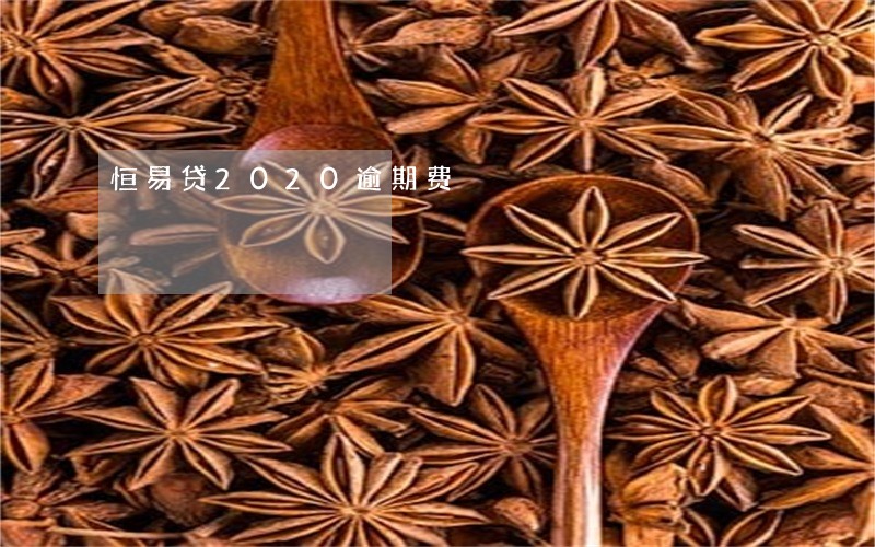 恒易贷2020逾期费 恒易贷2020逾期费