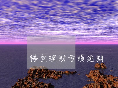 悟空理财亏损逾期 悟空理财亏损逾期
