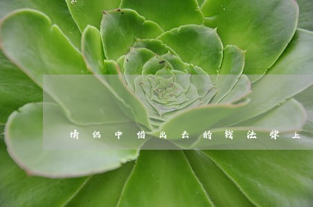 情侣中借出去的钱法律上算什么 情侣中借出去的钱法律上算什么