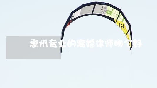 惠州专业的离婚律师哪个好 惠州专业的离婚律师哪个好