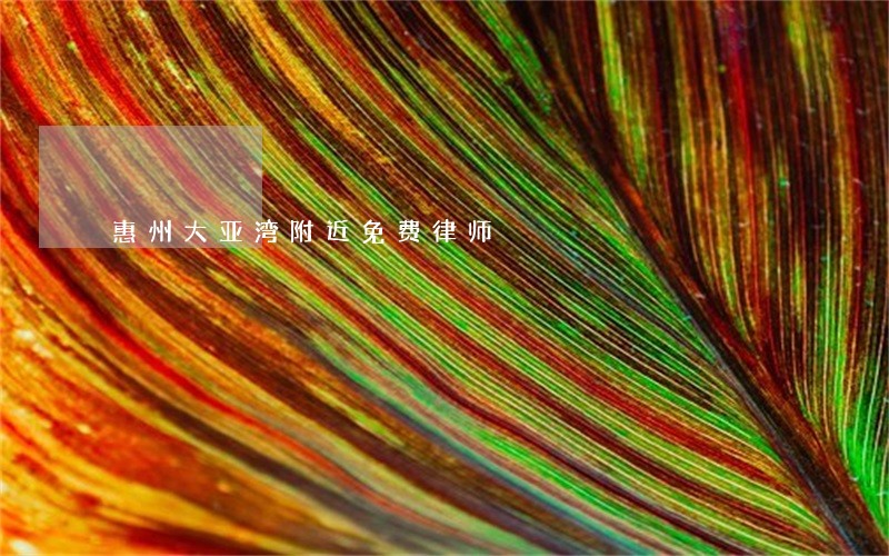 惠州大亚湾附近免费律师 惠州大亚湾附近免费律师