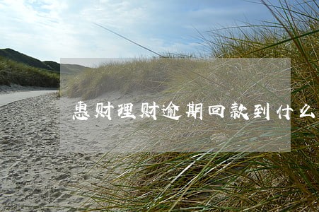 惠财理财逾期回款到什么时候 惠财理财逾期回款到什么时候