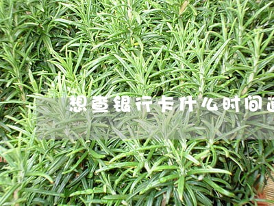 想查银行卡什么时间逾期的 想查银行卡什么时间逾期的