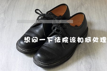 想问一下法院该如何处理 想问一下法院该如何处理