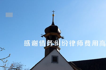 感谢债务纠纷律师费用高吗 感谢债务纠纷律师费用高吗