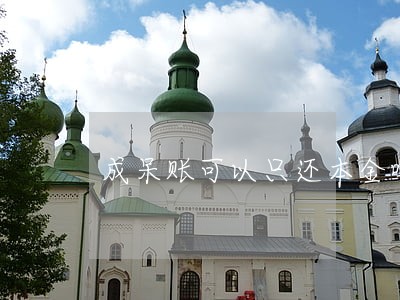 成呆账可以只还本金吗 成呆账可以只还本金吗