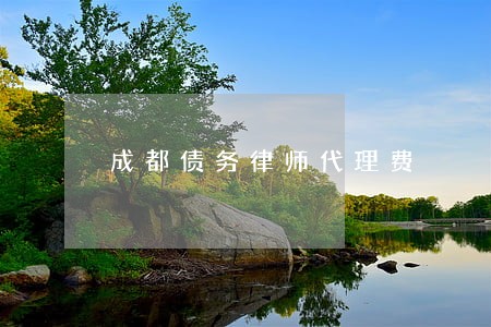 成都债务律师代理费 成都债务律师代理费