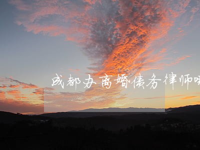 成都办离婚债务律师哪家强 成都办离婚债务律师哪家强