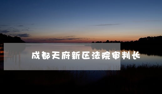 成都天府新区法院审判长