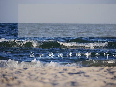 成都婚姻律师事务所地址