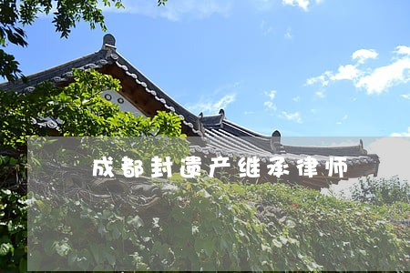 成都封遗产继承律师 成都封遗产继承律师