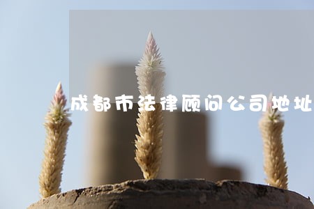 成都市法律顾问公司地址 成都市法律顾问公司地址