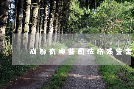 成都有哪些司法伤残鉴定所