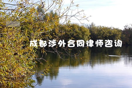 成都涉外合同律师咨询 成都涉外合同律师咨询