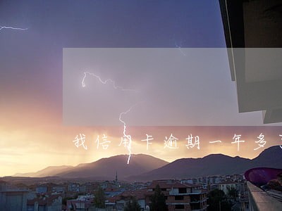 我信用卡逾期一年多了