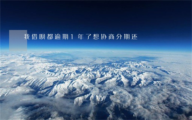 我借呗都逾期1年了想协商分期还 我借呗都逾期1年了想协商分期还