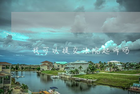 我可以提交法院起诉吗 我可以提交法院起诉吗