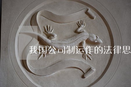 我国公司制运作的法律思考 我国公司制运作的法律思考