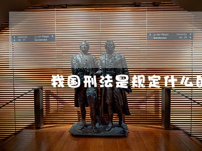 我国刑法是规定什么的法律 我国刑法是规定什么的法律