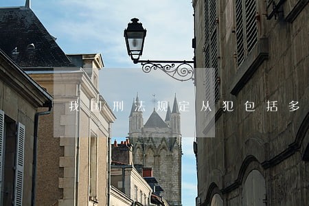 我国刑法规定从犯包括多选 我国刑法规定从犯包括多选