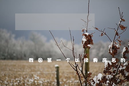 我国第一个以法典命名的法律 我国第一个以法典命名的法律